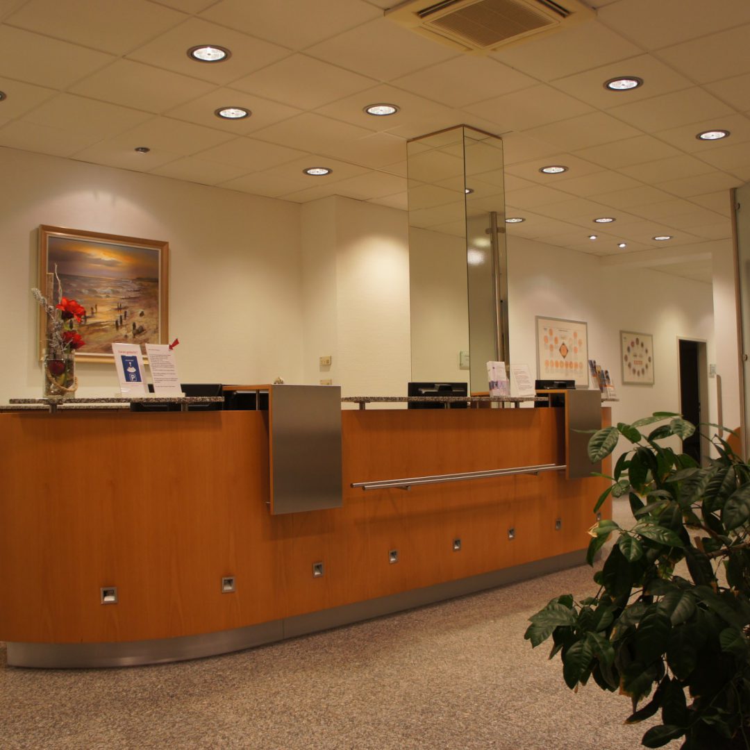 Empfangsbereich der Augenarztpraxis