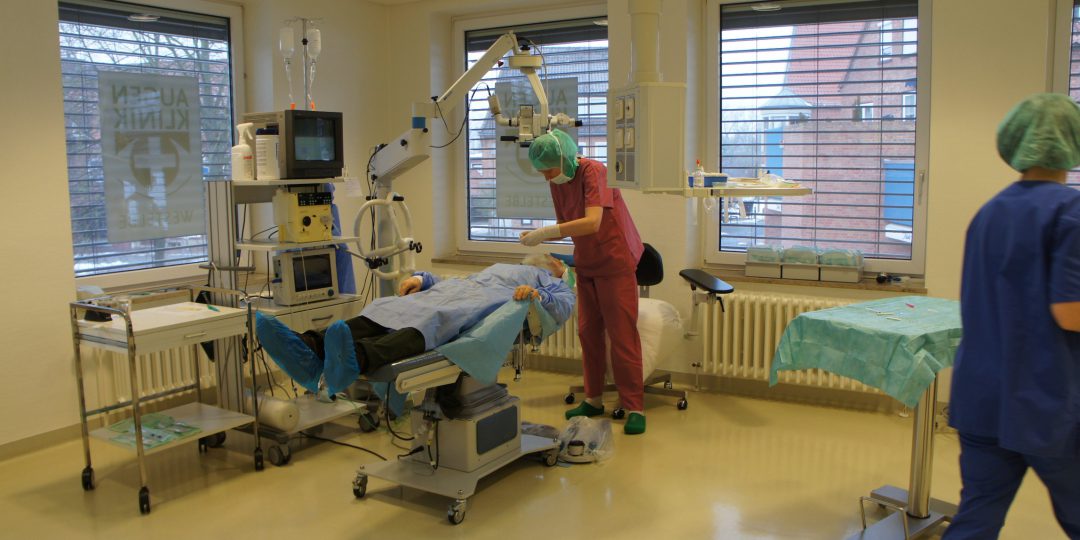 Operationssituation bei einer Kataraktoperation